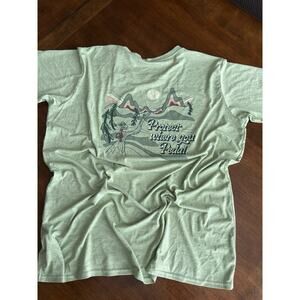 Patagonia Women's Capilene Cool Daily Graphic T Shirt Mint Green Size XL
